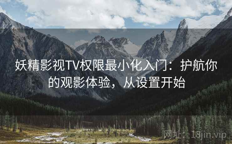 妖精影视TV权限最小化入门：护航你的观影体验，从设置开始